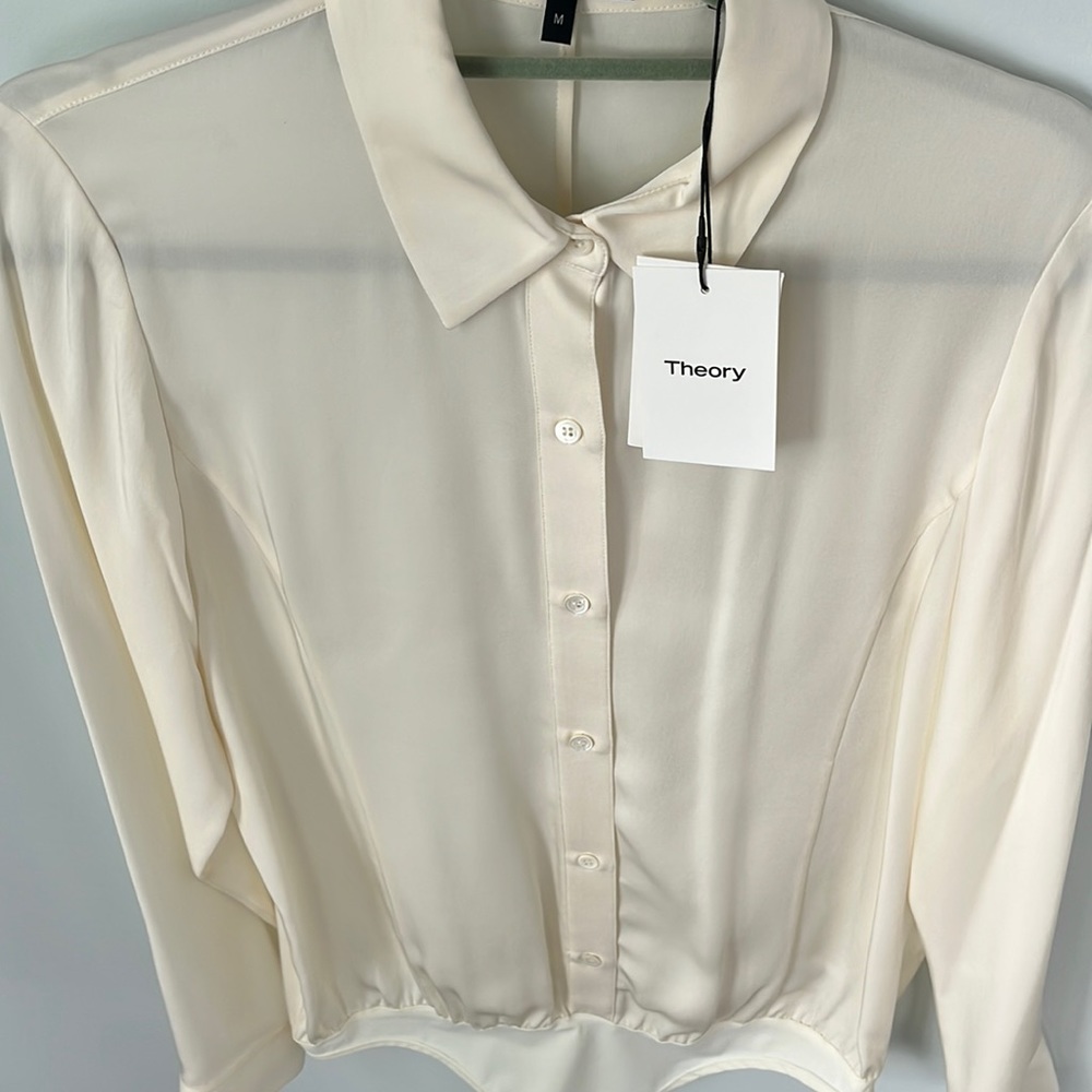 Theory silk bodysuit   New with tags